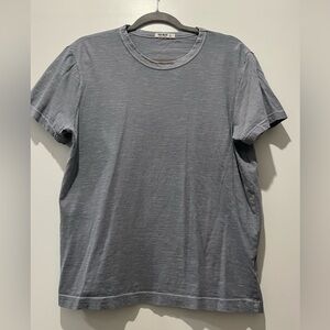 Buck Mason Men’s Slub Classic Tee - Medium Short - Faded Blue